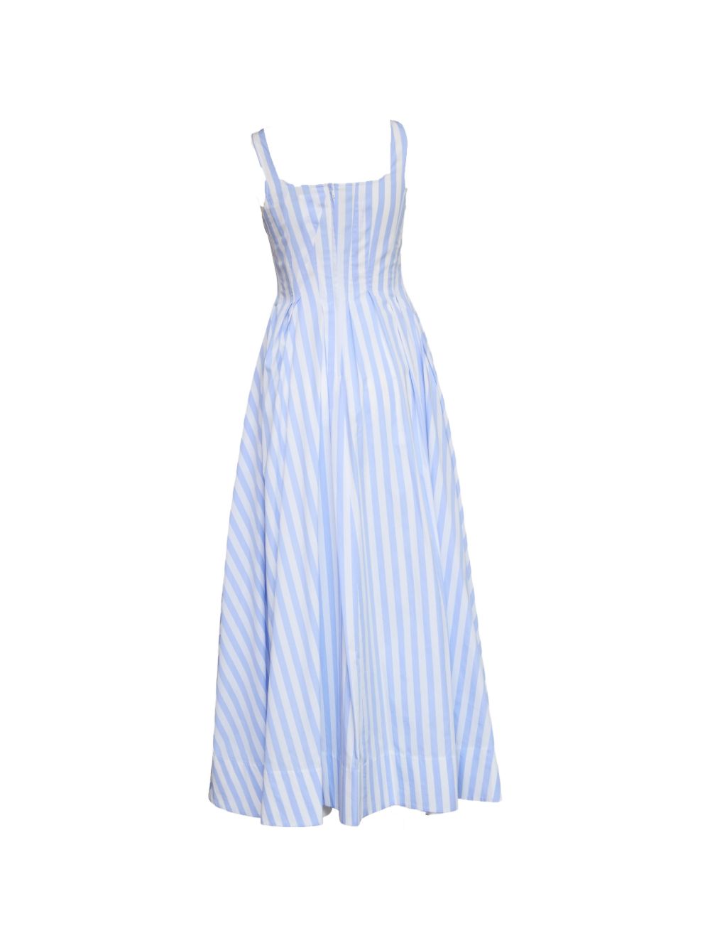Abito lungo con pieghe a righe in azzurro Sportmax - donna 