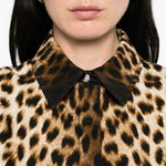 Abito con stampa leopardata lonza in marrone Maxmara sportmax - donna 