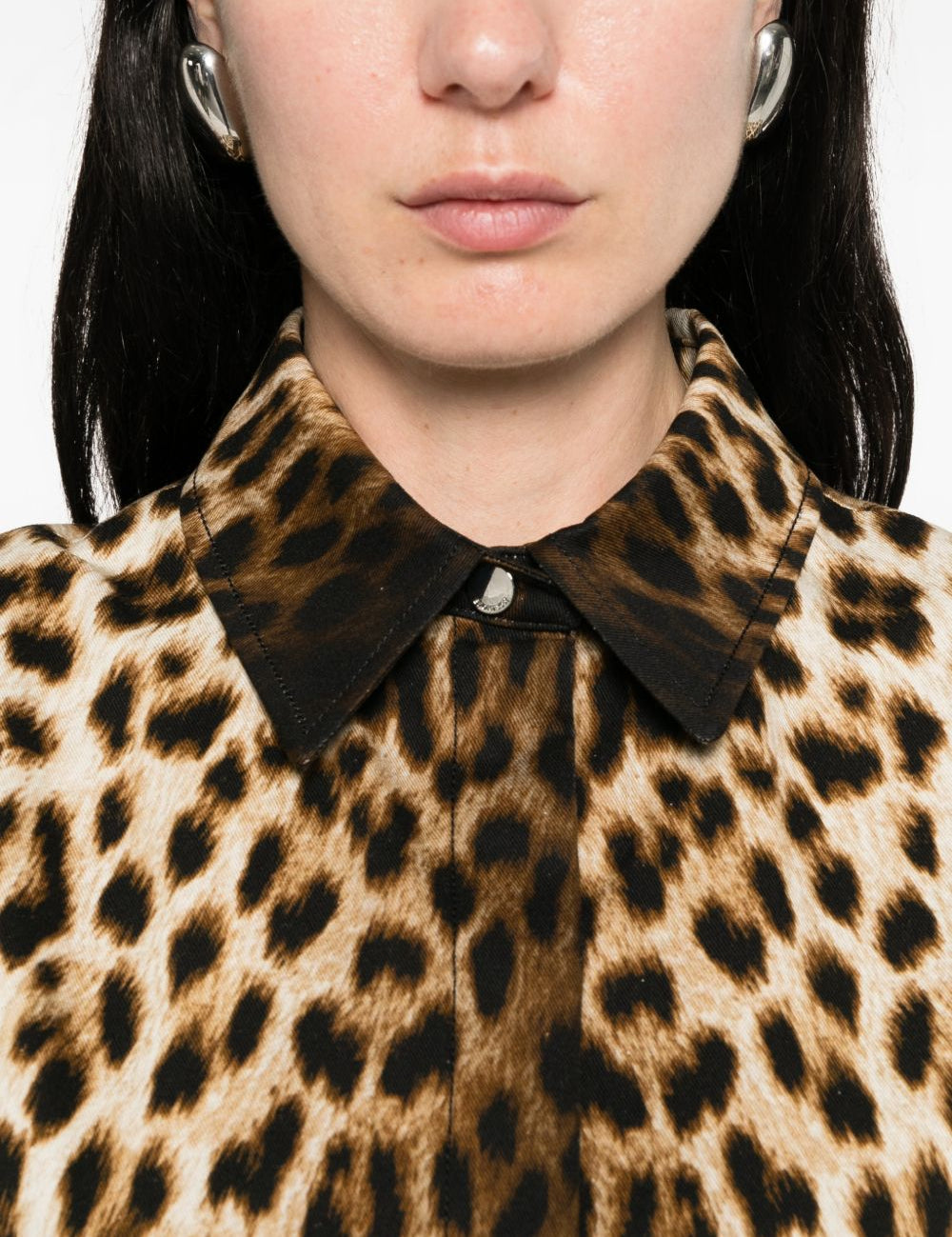 Abito con stampa leopardata lonza in marrone Maxmara sportmax - donna 