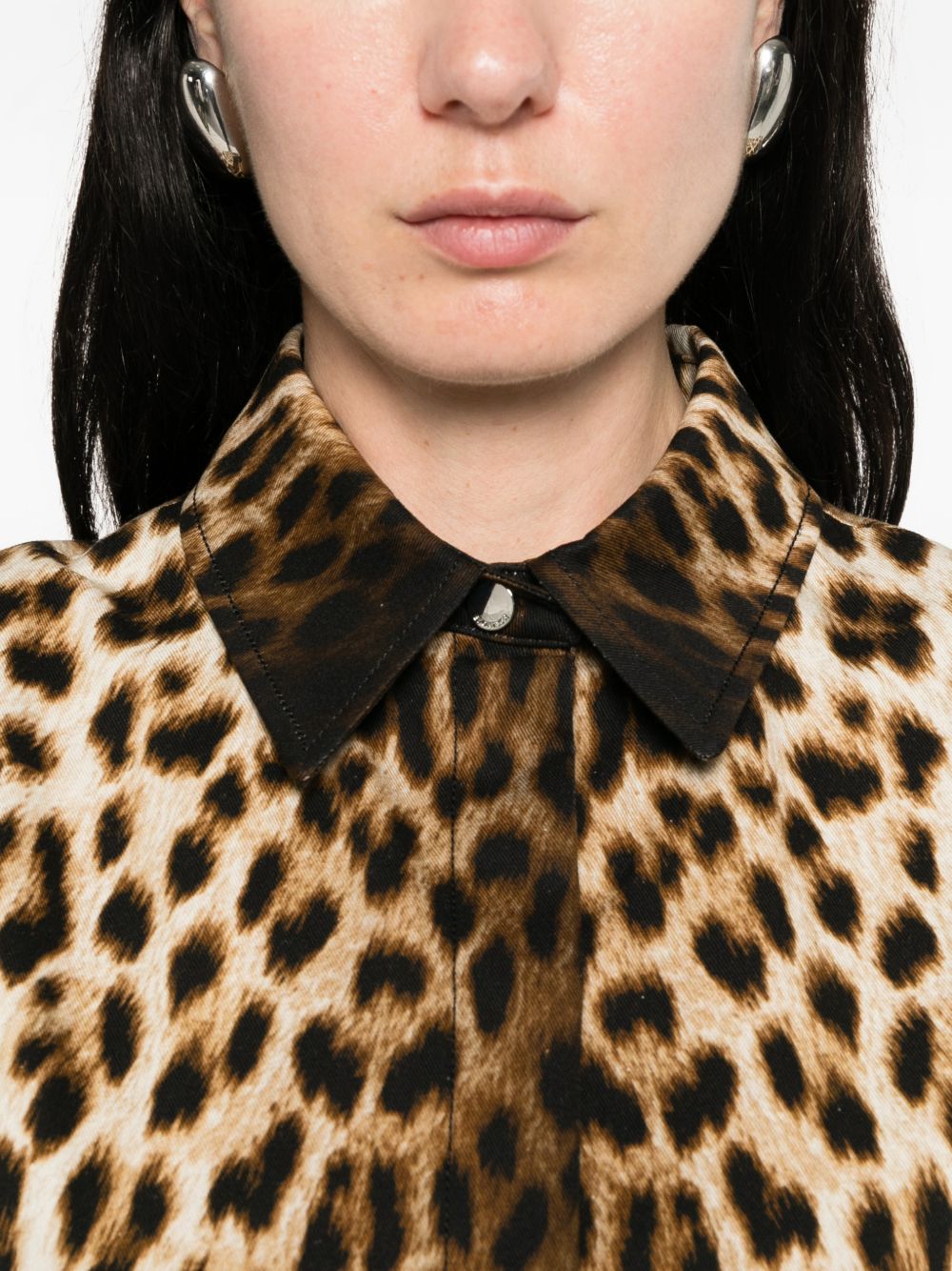 Abito con stampa leopardata lonza in marrone Maxmara sportmax - donna 