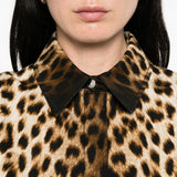 Abito con stampa leopardata lonza in marrone Maxmara sportmax - donna 