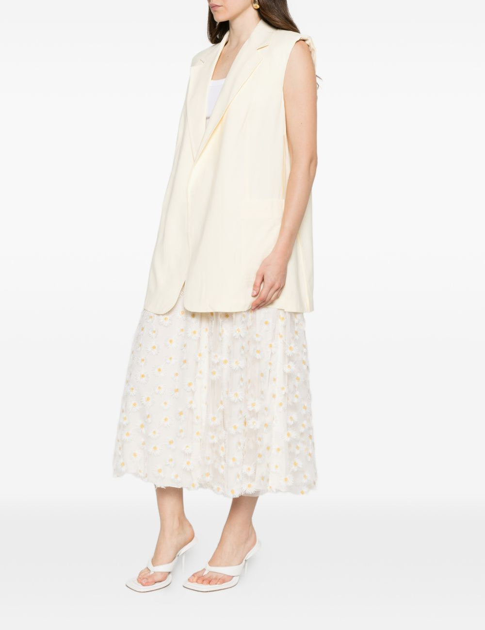 Gilet oversize in avorio Maxmara sportmax - donna 