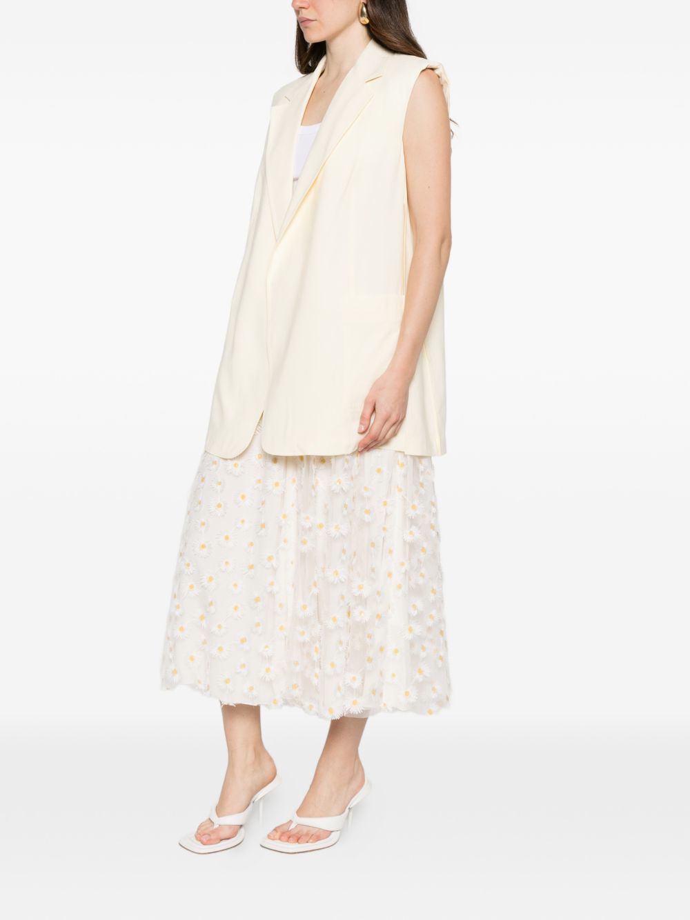 Gilet oversize in avorio Maxmara sportmax - donna 