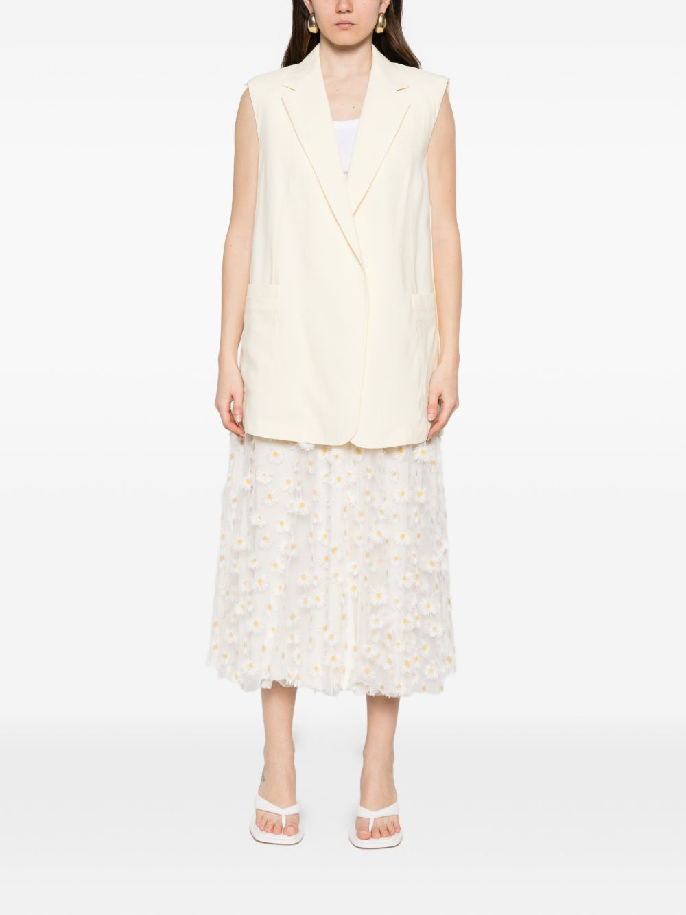 Gilet oversize in avorio Maxmara sportmax - donna 