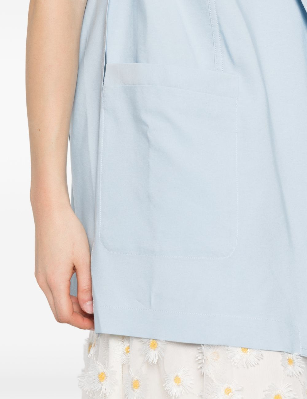Gilet oversize in azzurro Maxmara sportmax - donna 