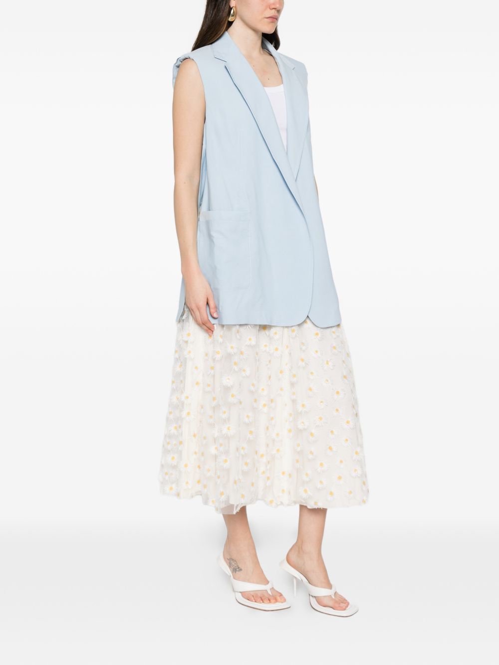 Gilet oversize in azzurro Maxmara sportmax - donna 