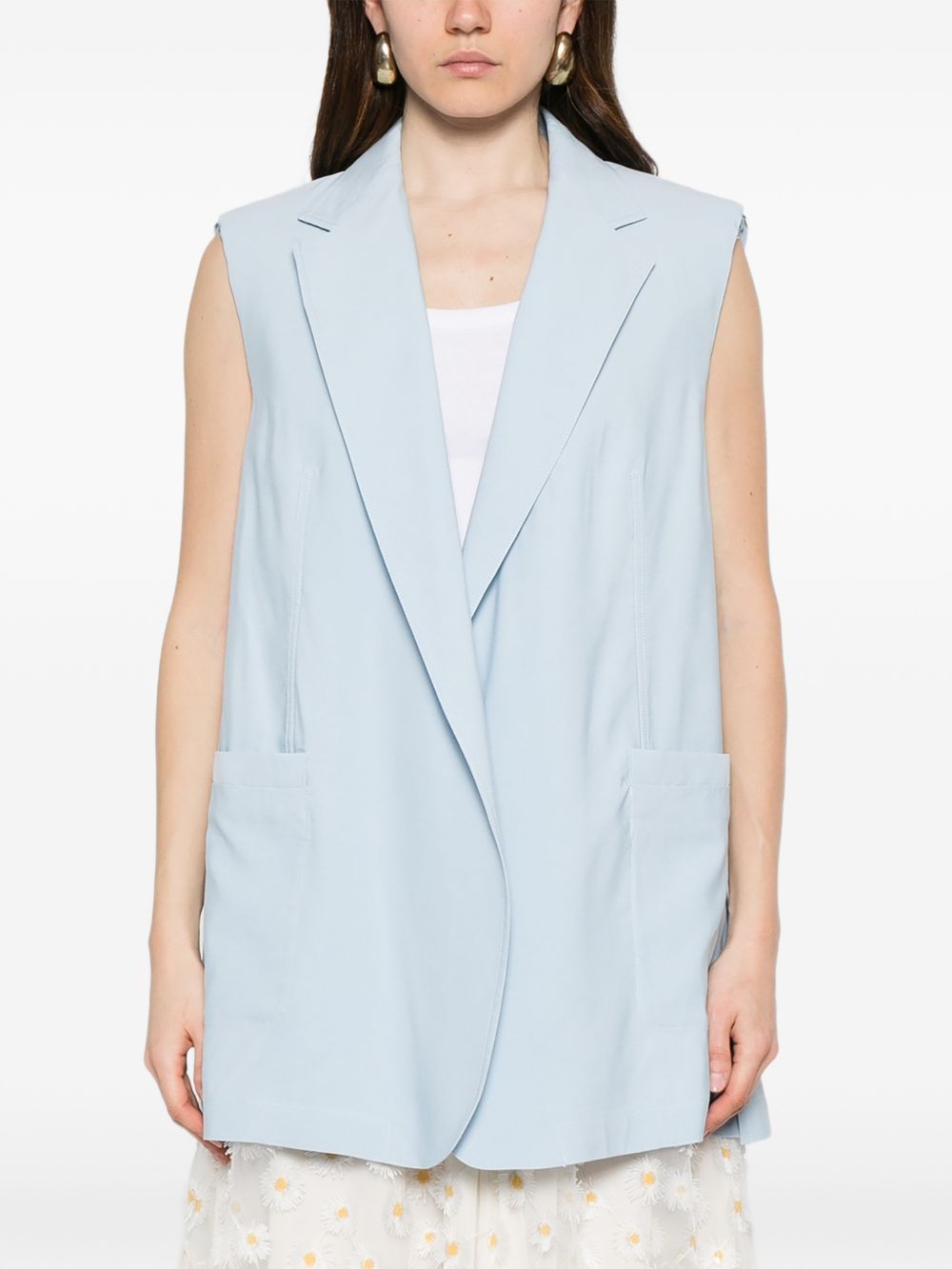 Gilet oversize in azzurro Maxmara sportmax - donna 