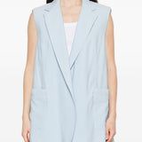 Gilet oversize in azzurro Maxmara sportmax - donna 