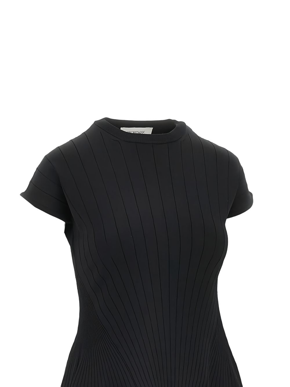 Miniabito a coste ere in nero Maxmara sportmax - donna 