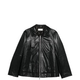 Giacca in pelle ciocca in nero Maxmara sportmax - donna 
