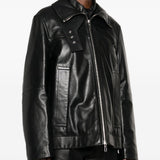Giacca in pelle ciocca in nero Maxmara sportmax - donna 