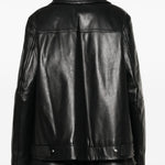 Giacca in pelle ciocca in nero Maxmara sportmax - donna 