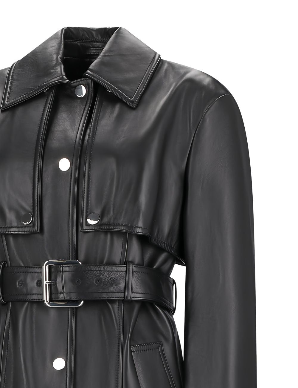 Cappotto con cintura paste in nero Maxmara sportmax - donna 