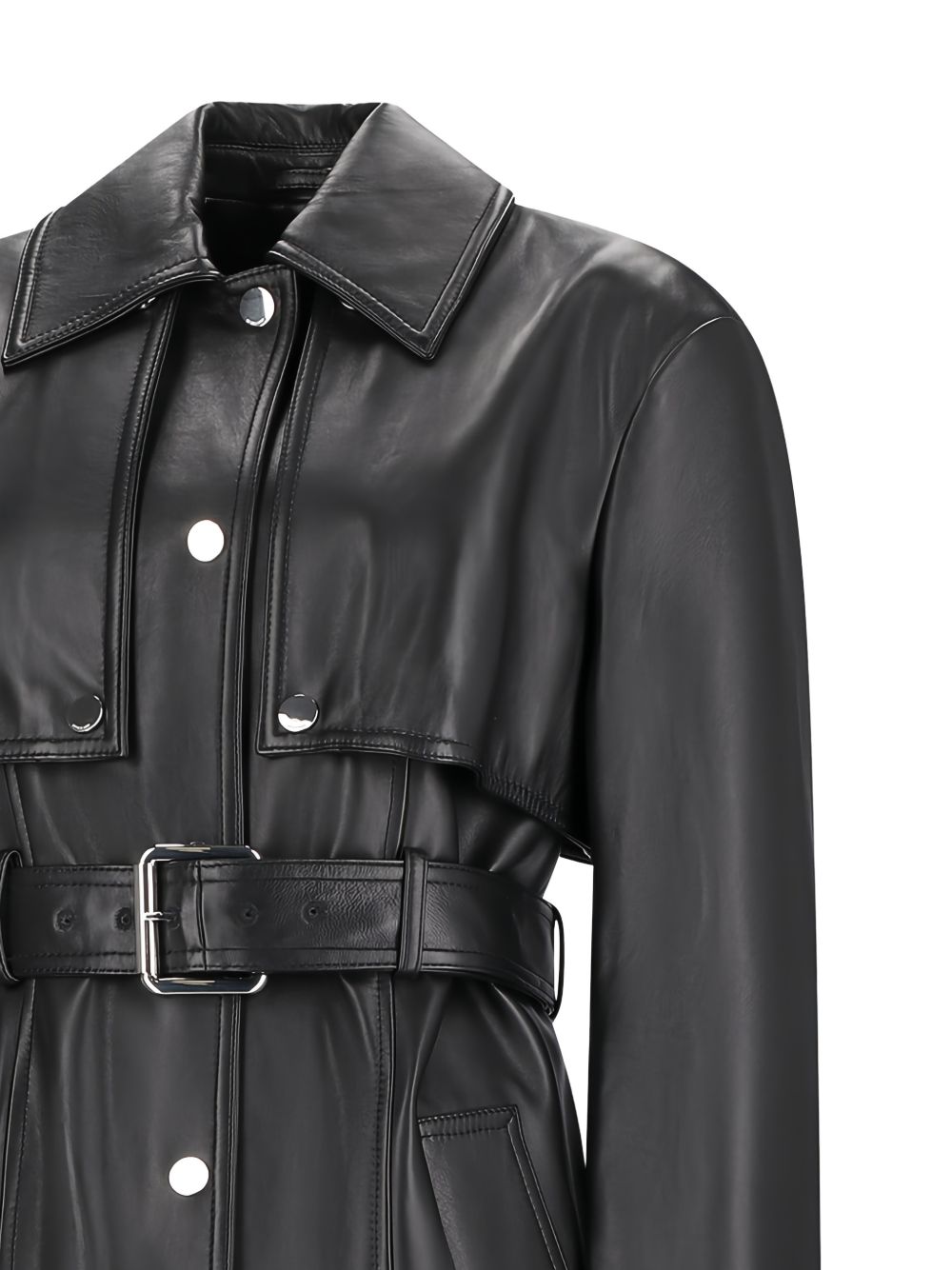 Cappotto con cintura paste in nero Maxmara sportmax - donna 