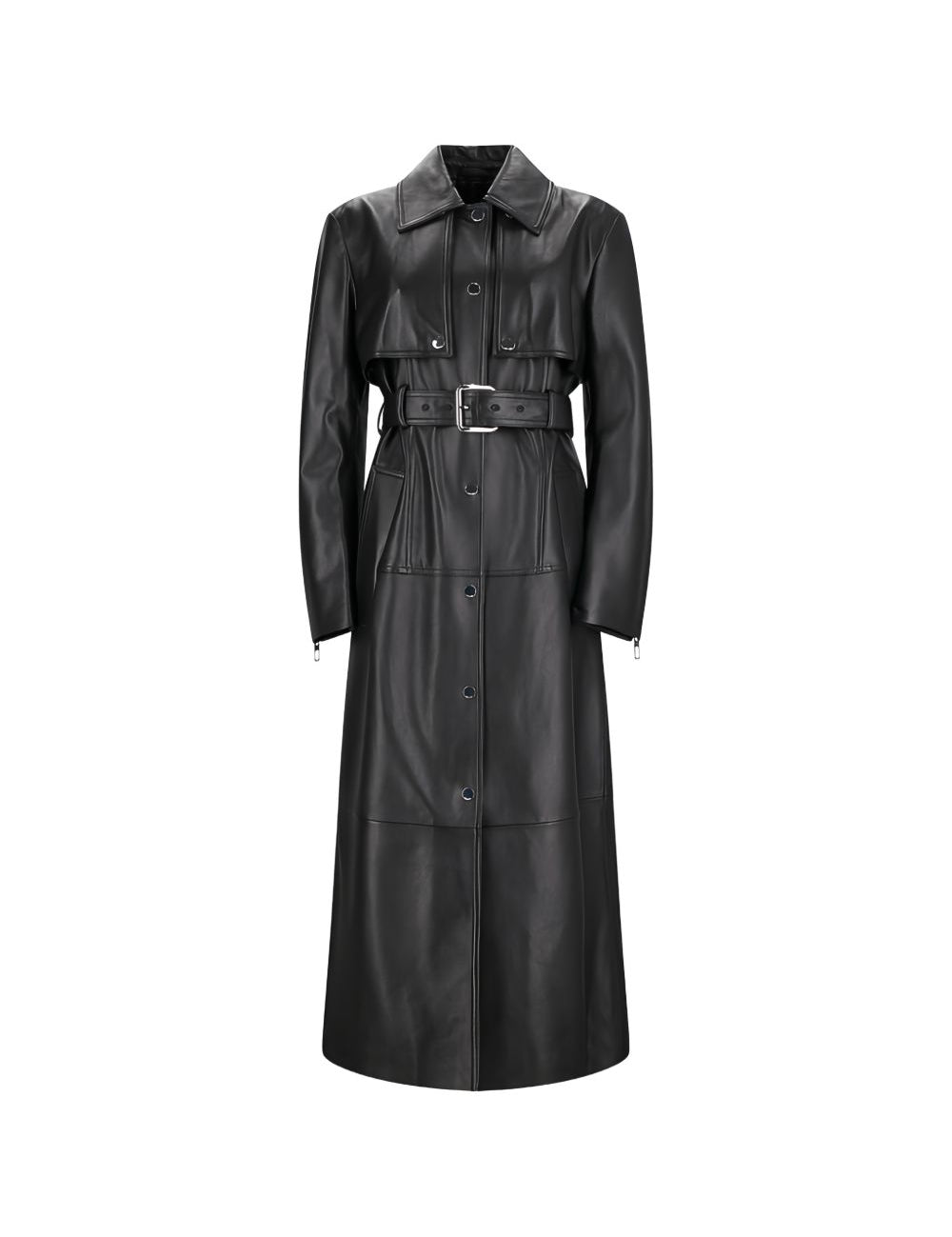 Cappotto con cintura paste in nero Maxmara sportmax - donna 