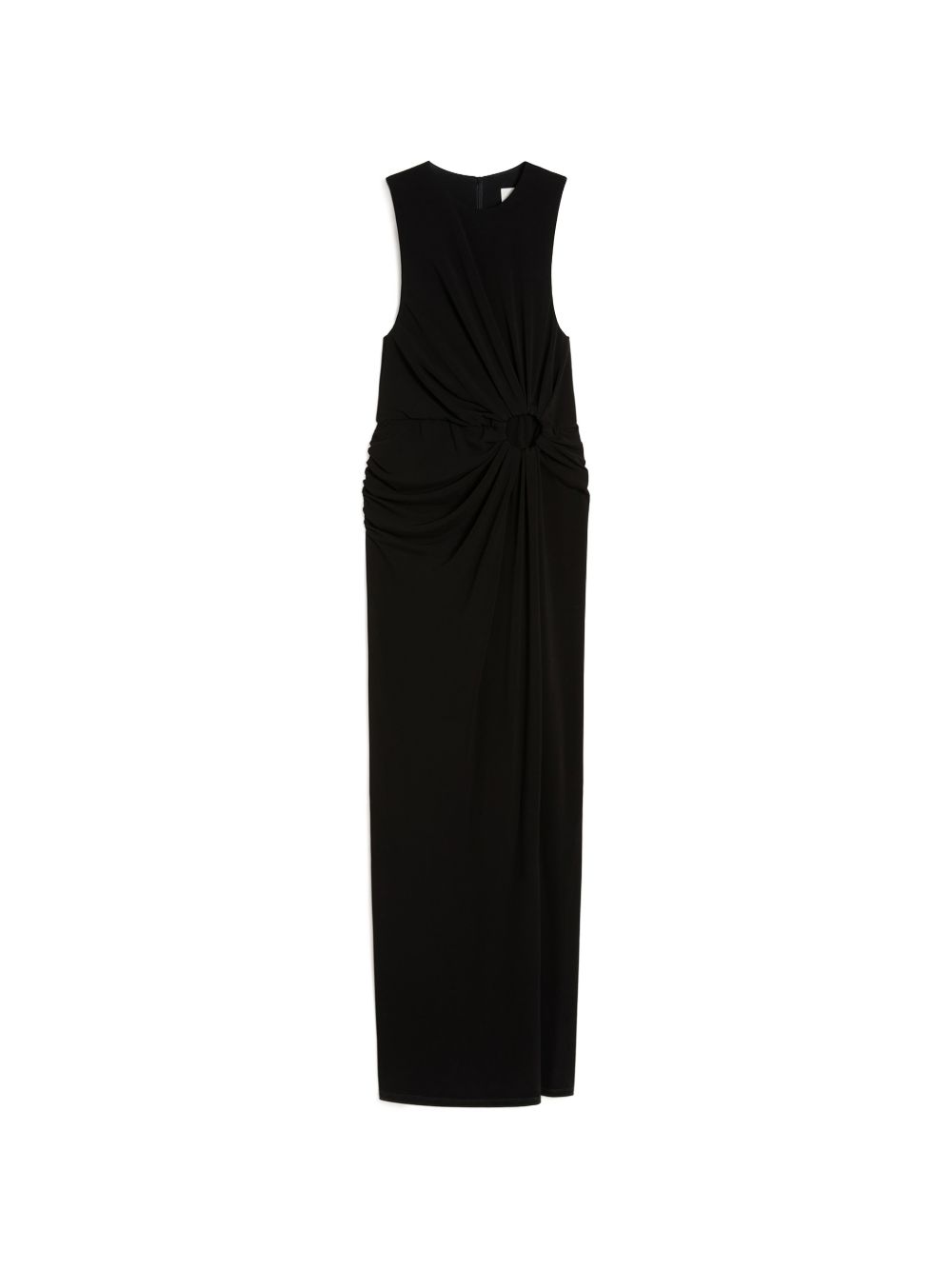 Abito lungo con cut-out in nero Sportmax - donna 