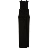 Abito lungo con cut-out in nero Sportmax - donna 