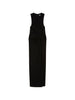 Abito lungo con cut-out in nero Sportmax - donna