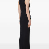 Abito lungo con cut-out in nero Sportmax - donna 