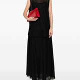 Abito midi smanicato in nero Sportmax - donna 