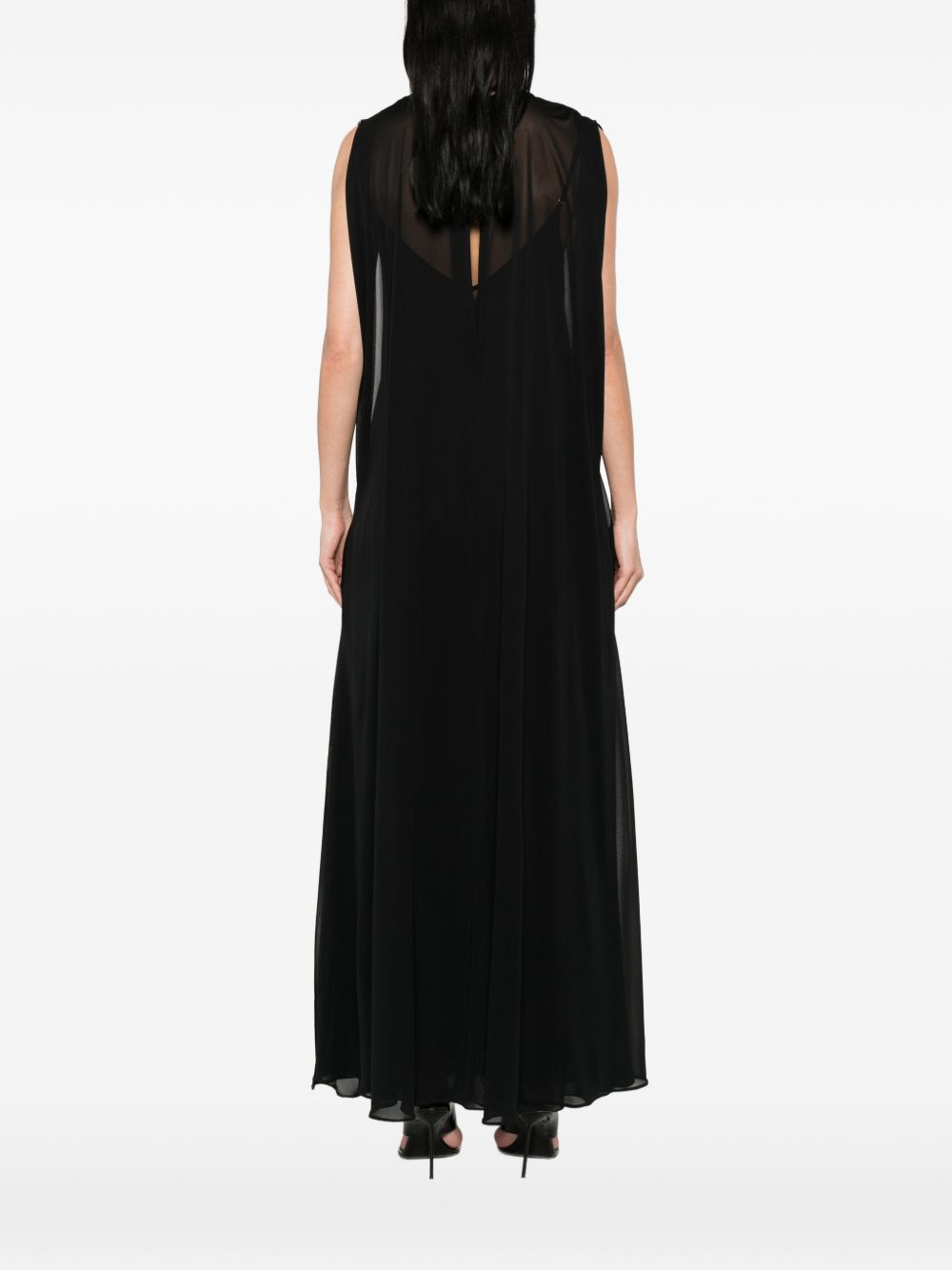 Abito midi smanicato in nero Sportmax - donna 