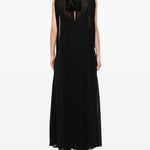 Abito midi smanicato in nero Sportmax - donna 