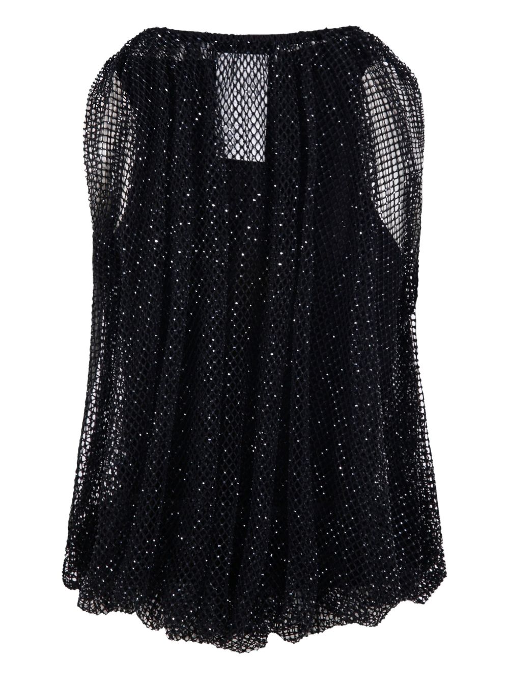 Top in rete con cristalli nodo in nero Maxmara sportmax - donna 