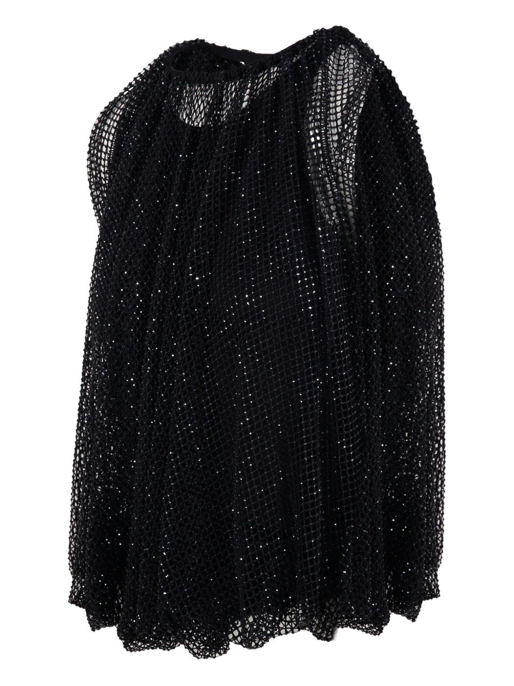 Top in rete con cristalli nodo in nero Maxmara sportmax - donna 