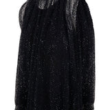 Top in rete con cristalli nodo in nero Maxmara sportmax - donna 