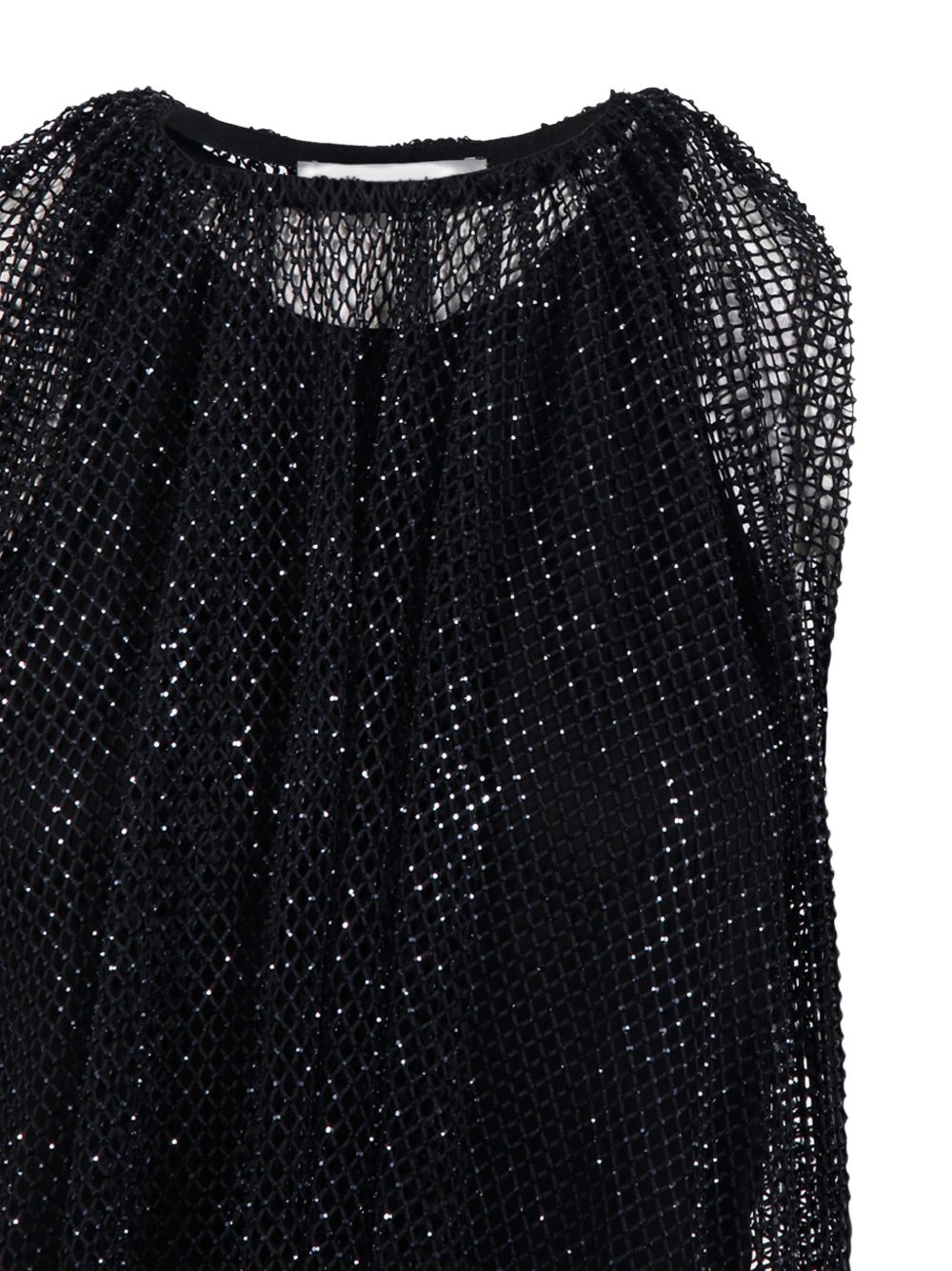 Top in rete con cristalli nodo in nero Maxmara sportmax - donna 