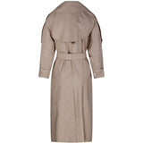 Trench doppiopetto con cintura e revers a lancia in avorio Max Mara the cube - donna 