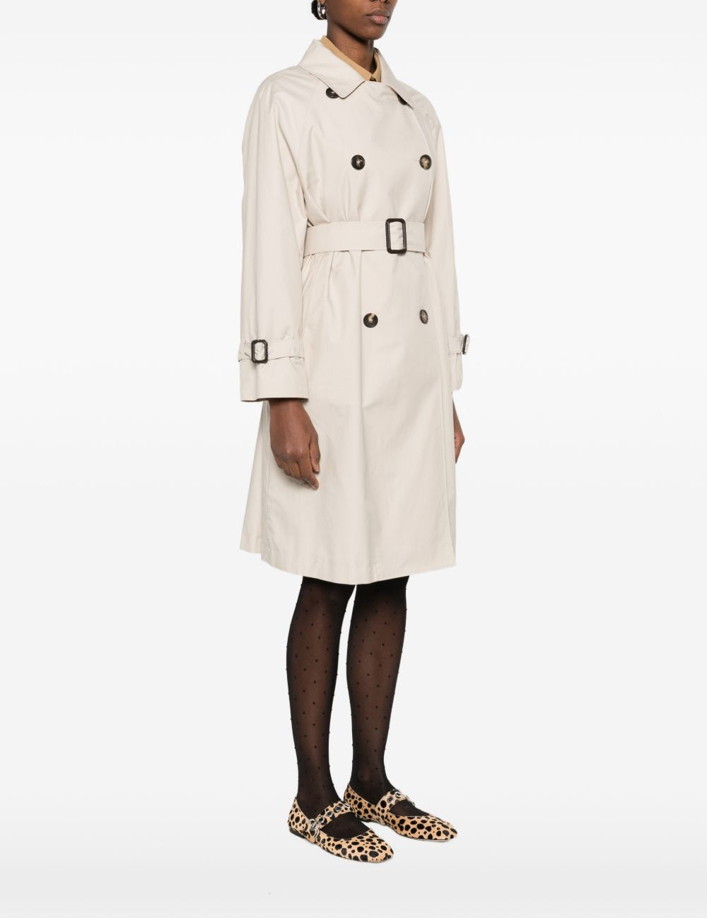 Trench con cintura in avorio Max Mara the cube - donna 