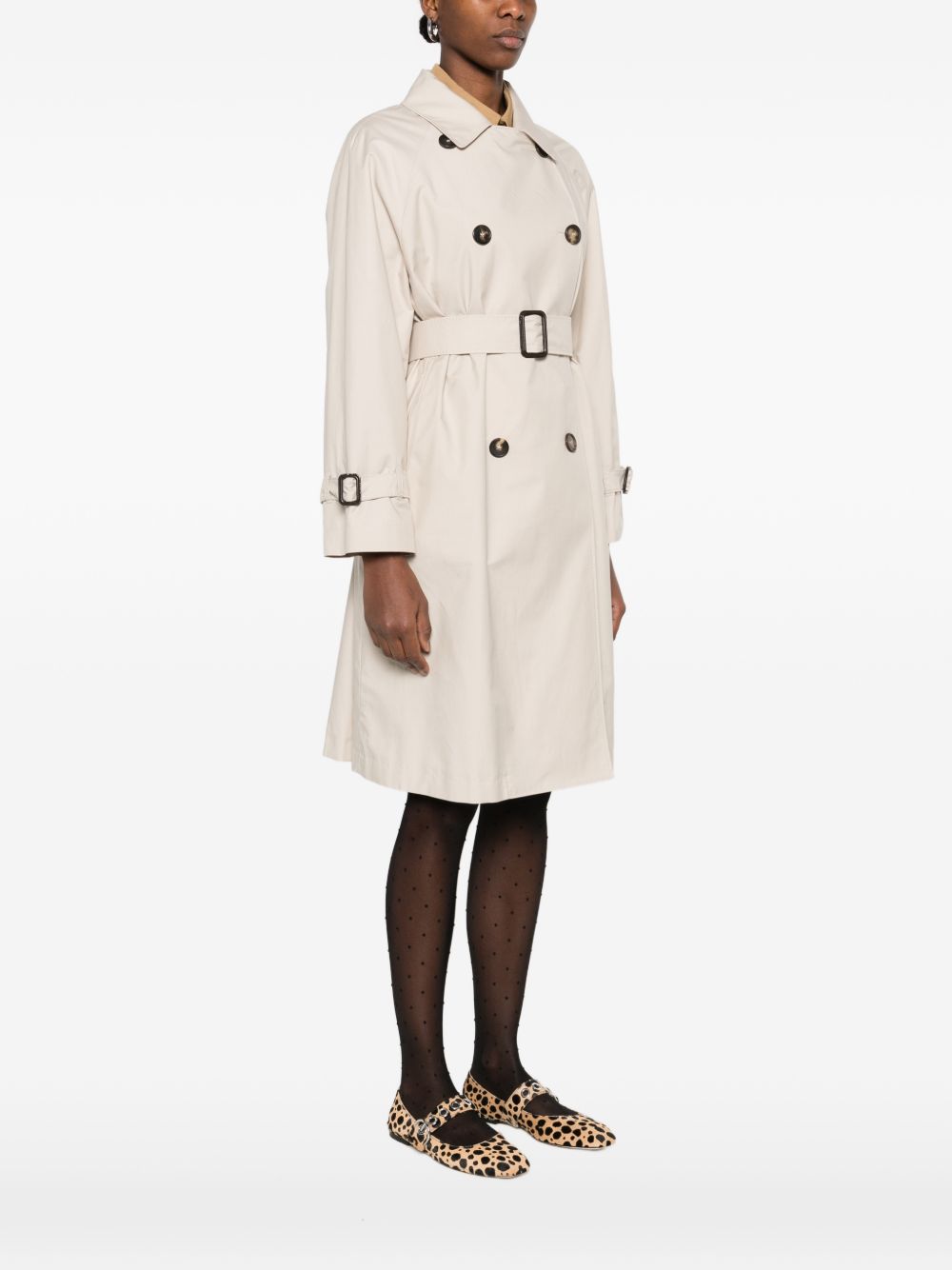 Trench con cintura in avorio Max Mara the cube - donna 
