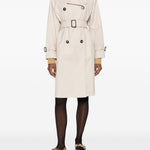 Trench con cintura in avorio Max Mara the cube - donna 