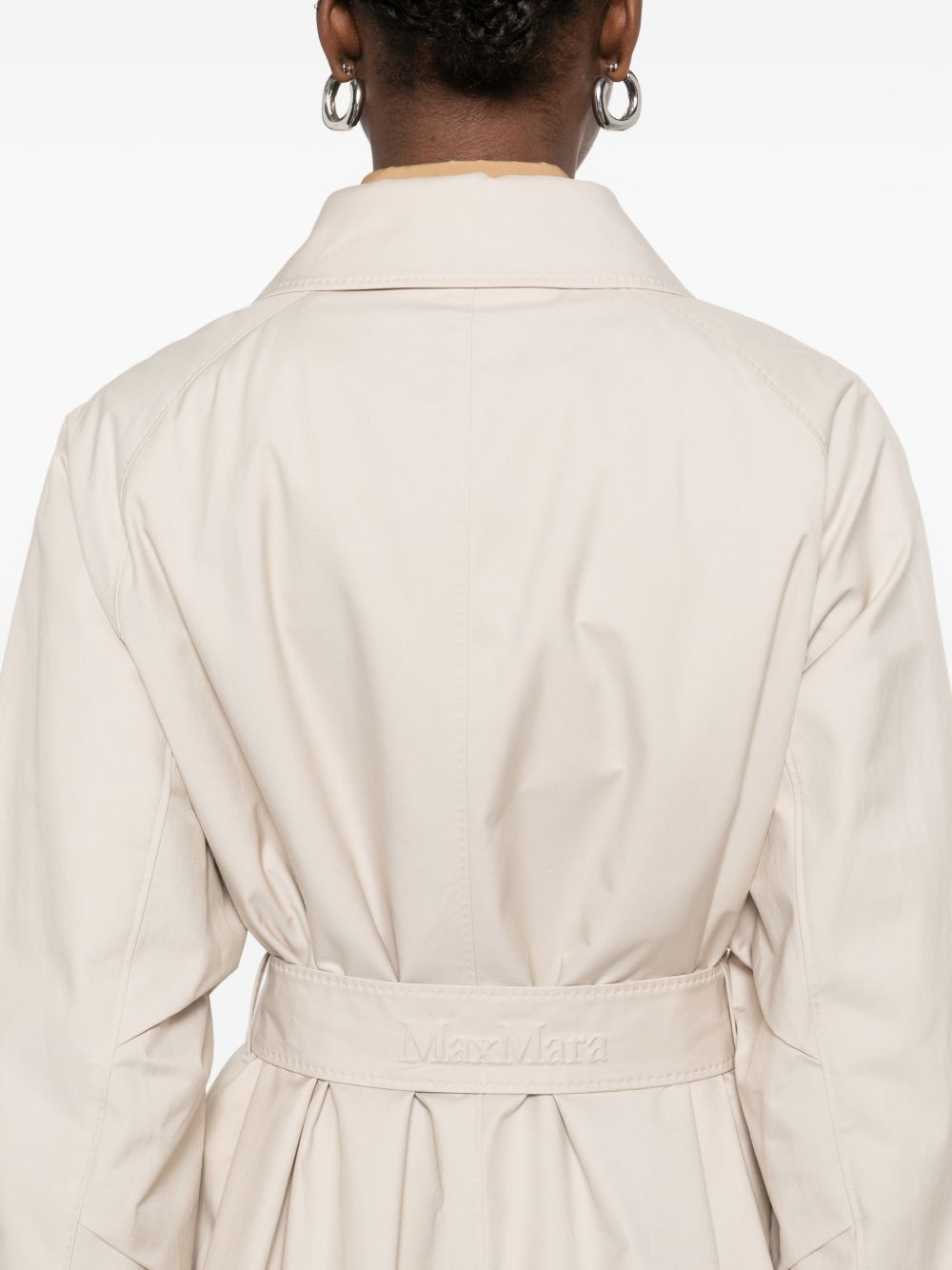 Trench con cintura in avorio Max Mara the cube - donna 