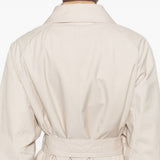Trench con cintura in avorio Max Mara the cube - donna 