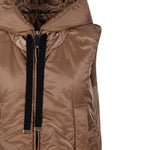 Gilet con cappuccio e zip in beige Max Mara the cube - donna 