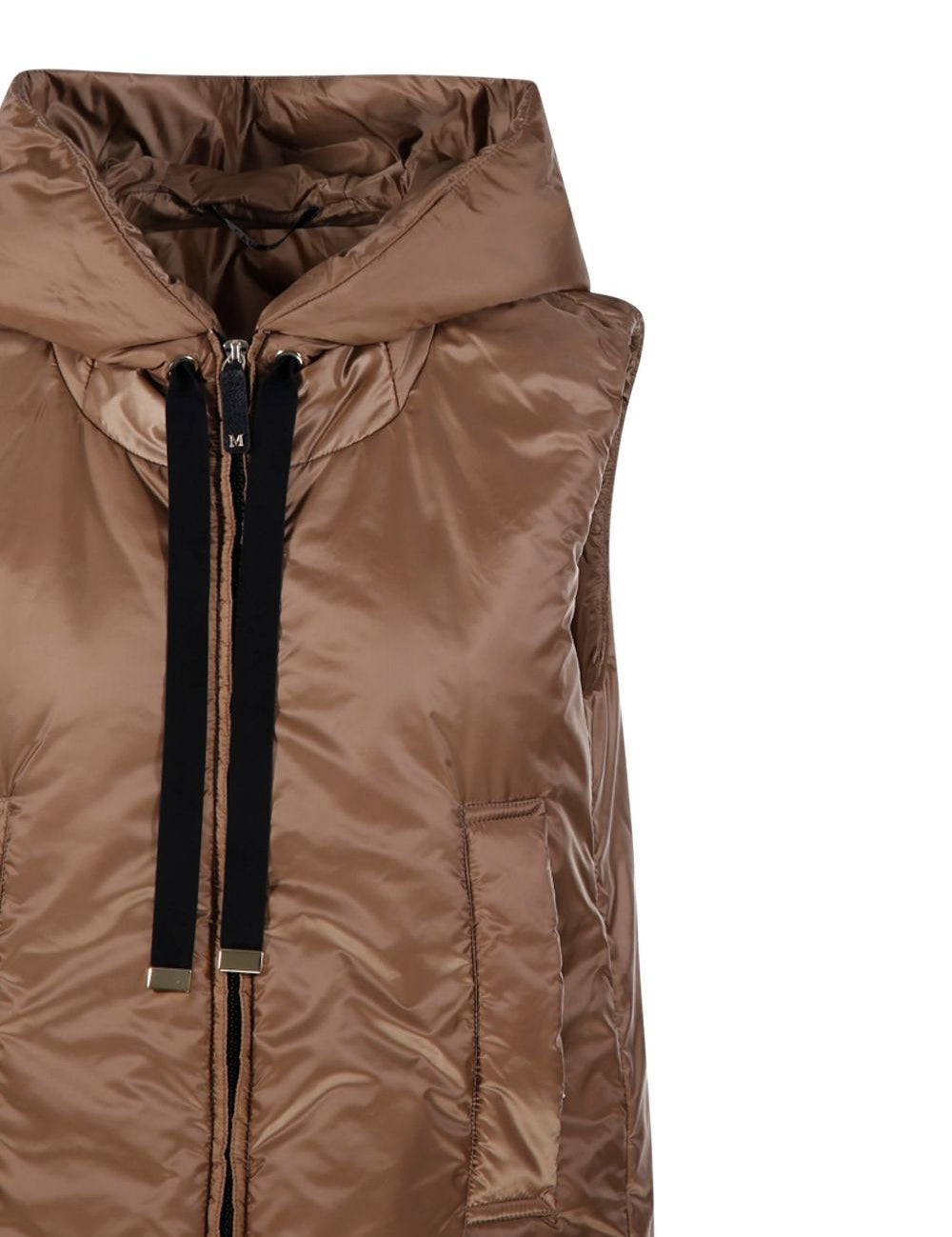 Gilet con cappuccio e zip in beige Max Mara the cube - donna 