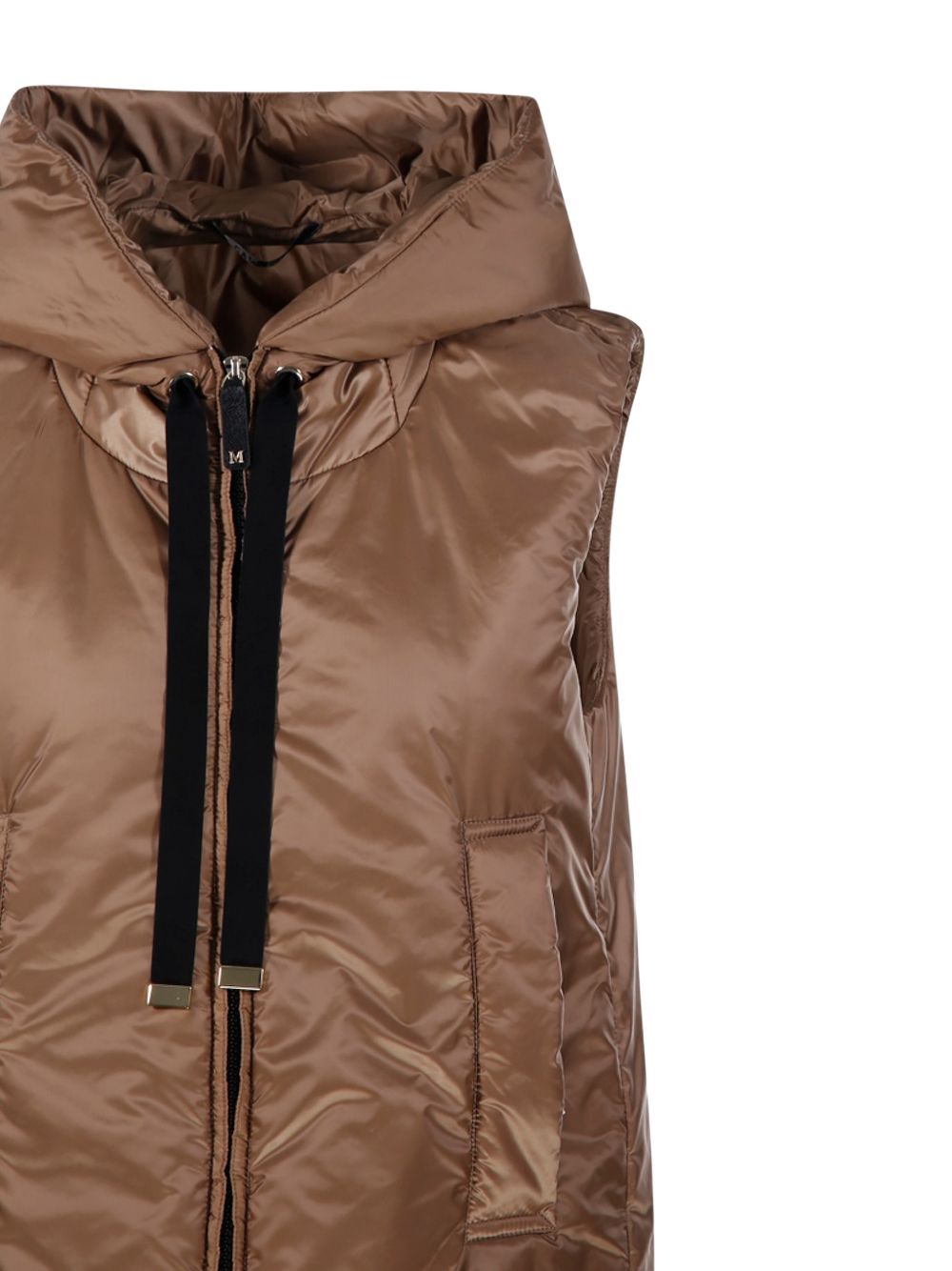 Gilet con cappuccio e zip in beige Max Mara the cube - donna 