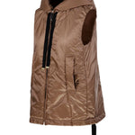 Gilet con cappuccio e zip in beige Max Mara the cube - donna 