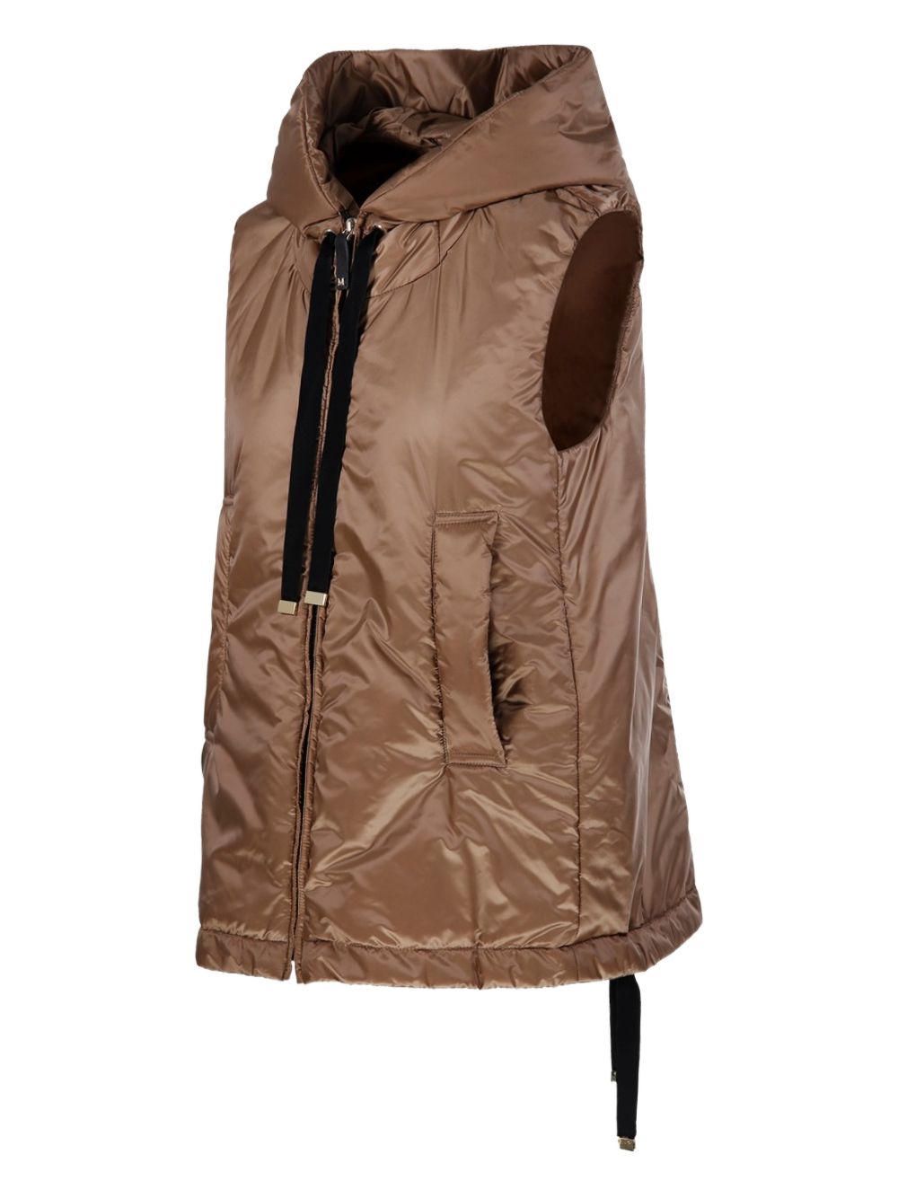 Gilet con cappuccio e zip in beige Max Mara the cube - donna 