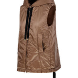 Gilet con cappuccio e zip in beige Max Mara the cube - donna 