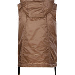 Gilet con cappuccio e zip in beige Max Mara the cube - donna 