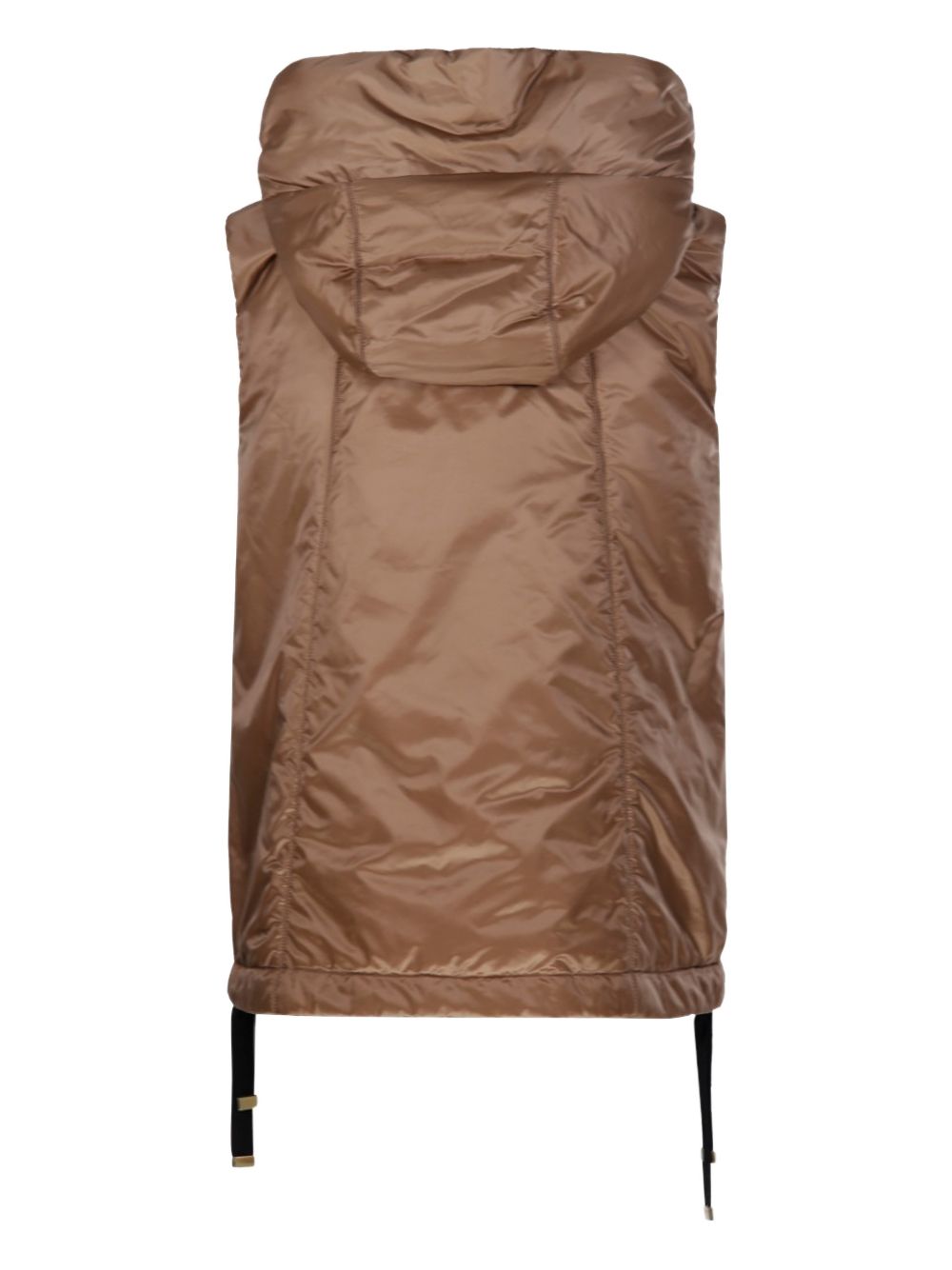 Gilet con cappuccio e zip in beige Max Mara the cube - donna 