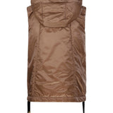Gilet con cappuccio e zip in beige Max Mara the cube - donna 