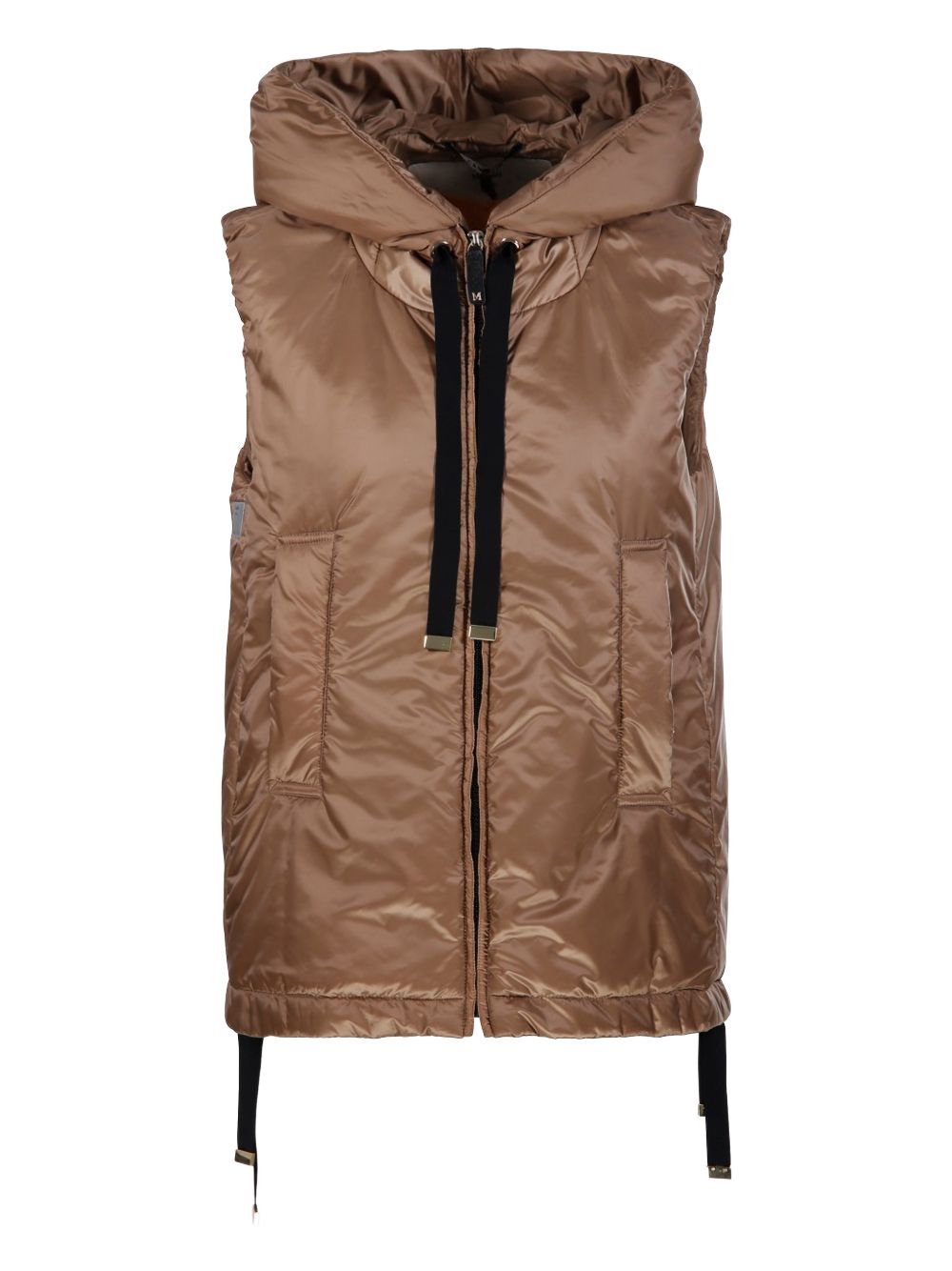Gilet con cappuccio e zip in beige Max Mara the cube - donna 