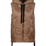 Gilet con cappuccio e zip in beige Max Mara the cube - donna 