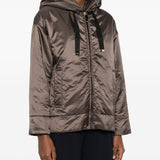 Giacca Mtcdaria con cappuccio in marrone Max Mara the cube - donna 