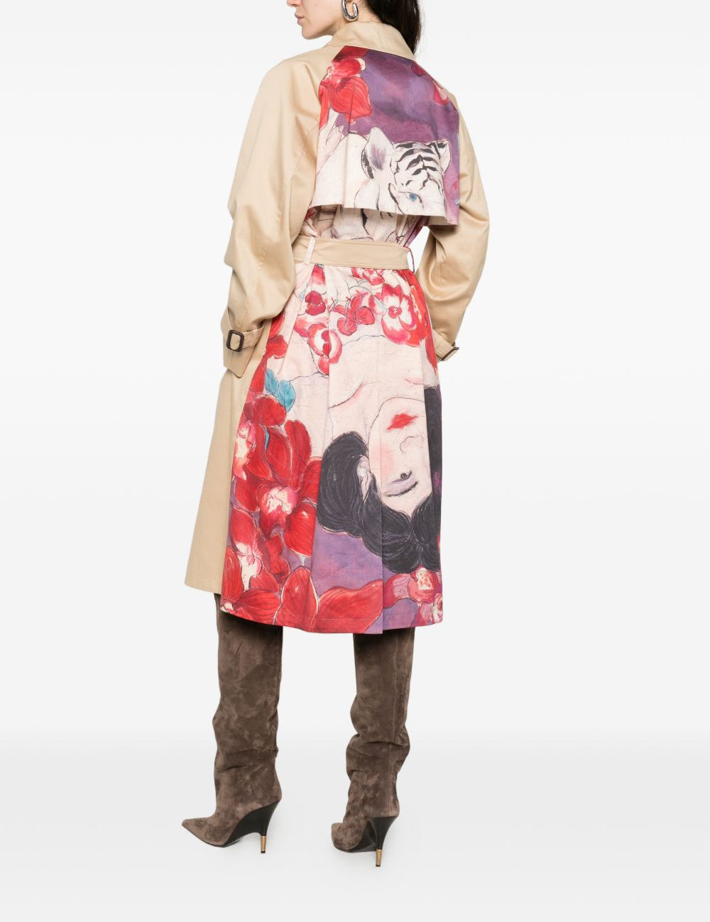 Trench con stampa sul retro ninfa multicolore Maxmara weekend - donna 