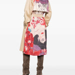 Trench con stampa sul retro ninfa multicolore Maxmara weekend - donna 
